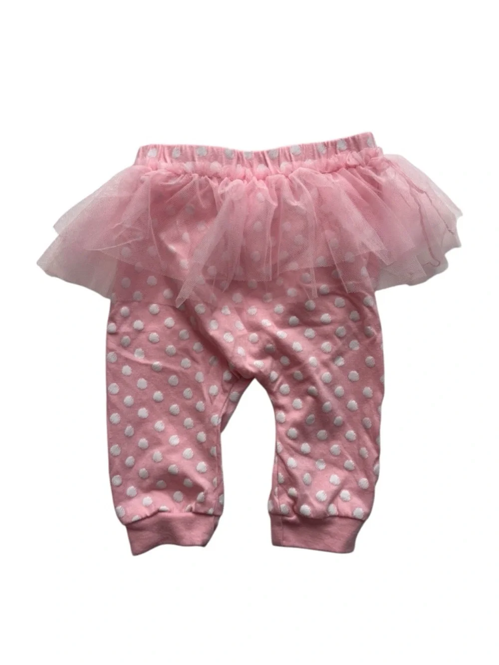 Disney Gray Hooded Bodysuit with Pink Bow Detail and Tutu Leggings 12M 8 0539